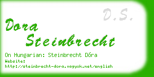 dora steinbrecht business card